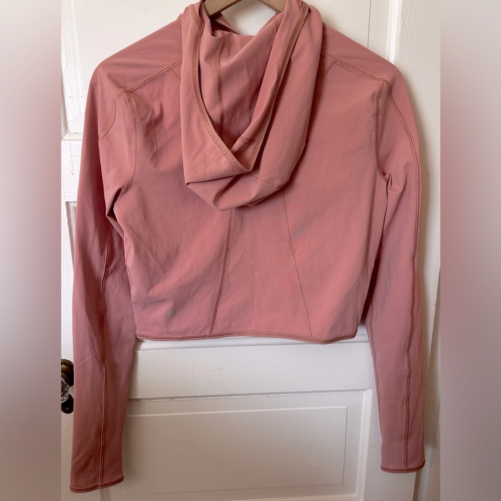 Lululemon Break a Trail 1/2 Zip Hoodie Pink Pastel Sz 8 - Picture 5 of 12